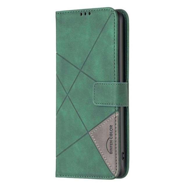 Binfen Lommebok deksel Stitching for Motorola Moto G56 5G grønn