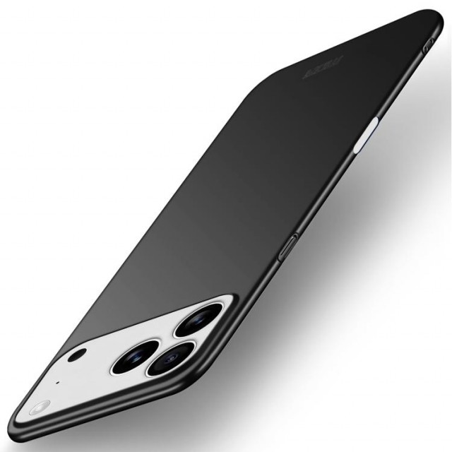 MOFI Shield Slim Frosted deksel til iPhone 17 Pro Max svart