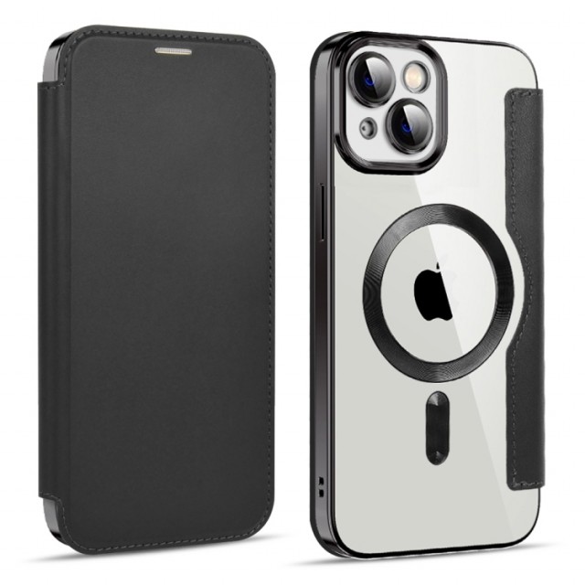 Tech-Flex Flip deksel iPhone 14 Plus MagSafe Svart