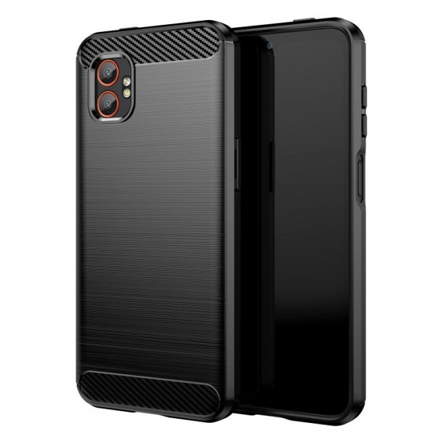 Tech-Flex TPU Deksel Carbon Samsung Galaxy Xcover 7 Pro svart