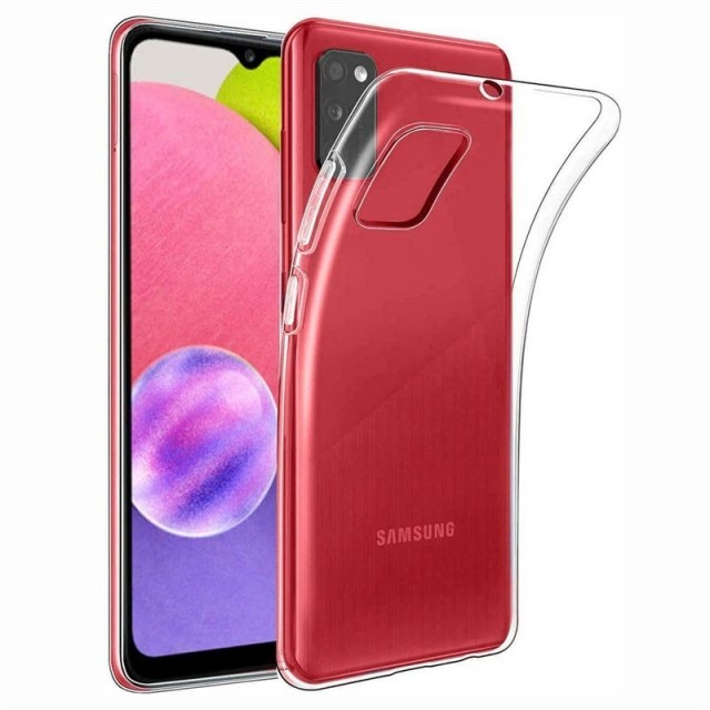 Tech-Flex TPU Deksel for Samsung Galaxy A03s Gjennomsiktig