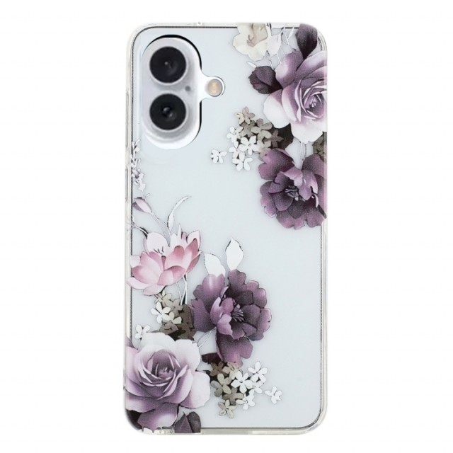 Fashion TPU Deksel for iPhone 16 - blomster