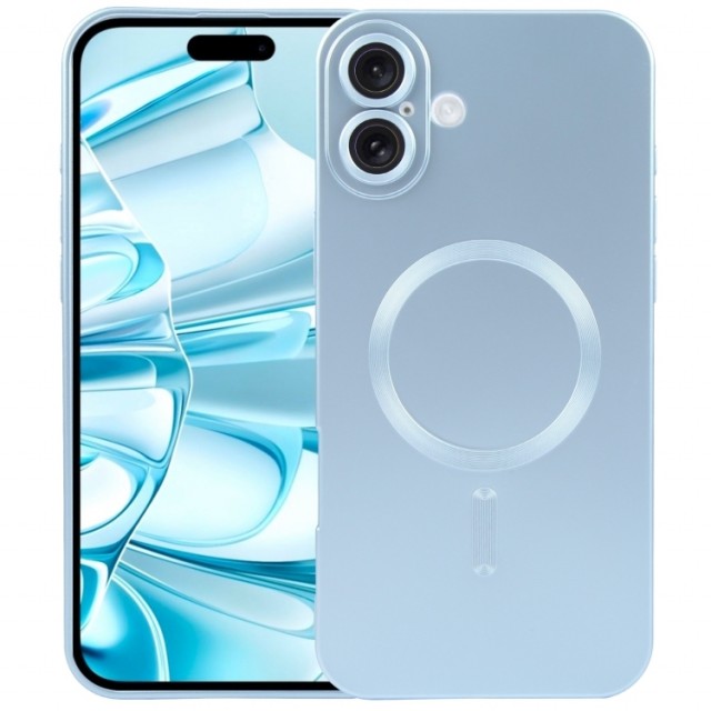 Tech-Flex Liquid TPU Deksel for iPhone 16 MagSafe - Sky Blue