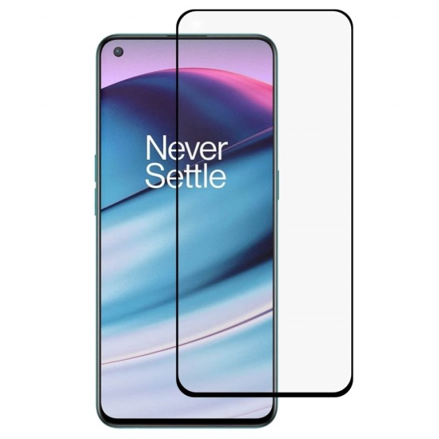 Herdet glass skjermbeskytter OnePlus Nord CE 5G svart kant