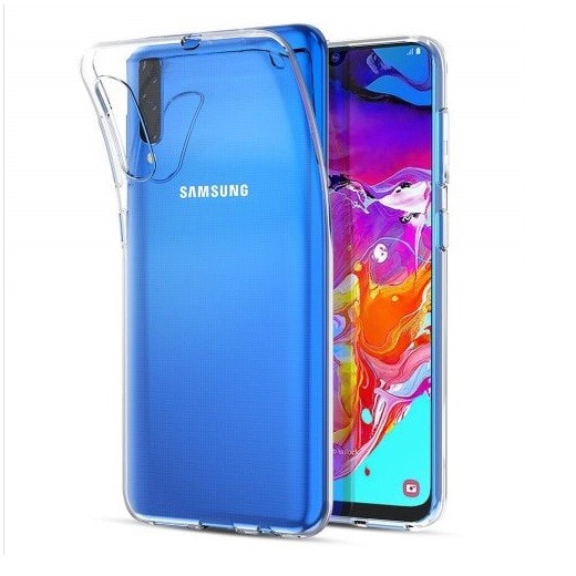Tech-Flex TPU Deksel for Samsung Galaxy A70 Gjennomsiktig