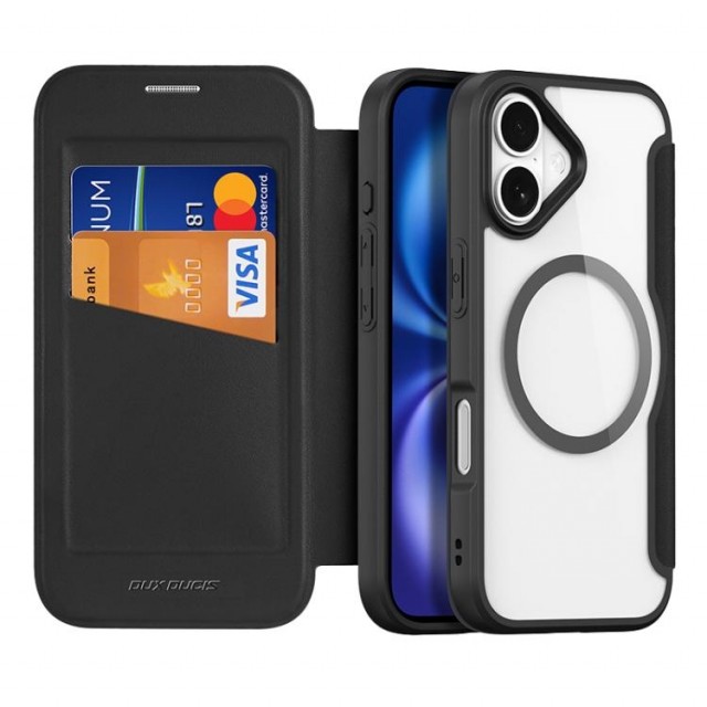 DUX DUCIS Skin X Pro Flip deksel iPhone 17 MagSafe Svart