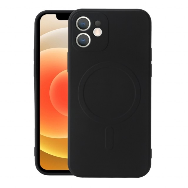 Tech-Flex TPU Deksel for iPhone 12 Mini MagSafe svart