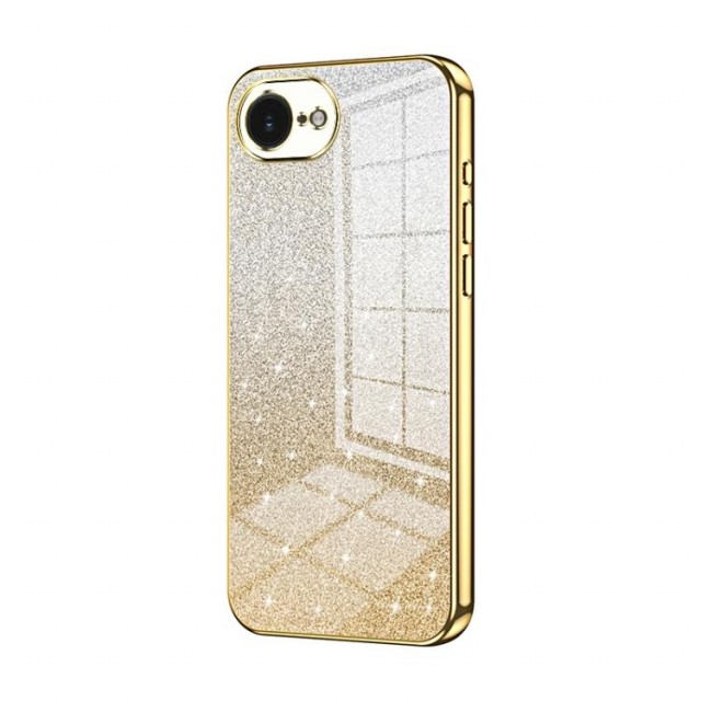 Fashion TPU Deksel Glitter Powder iPhone 16e - Gull