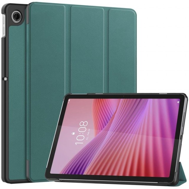 Deksel Tri-Fold Smart til Lenovo Tab Mørk grønn