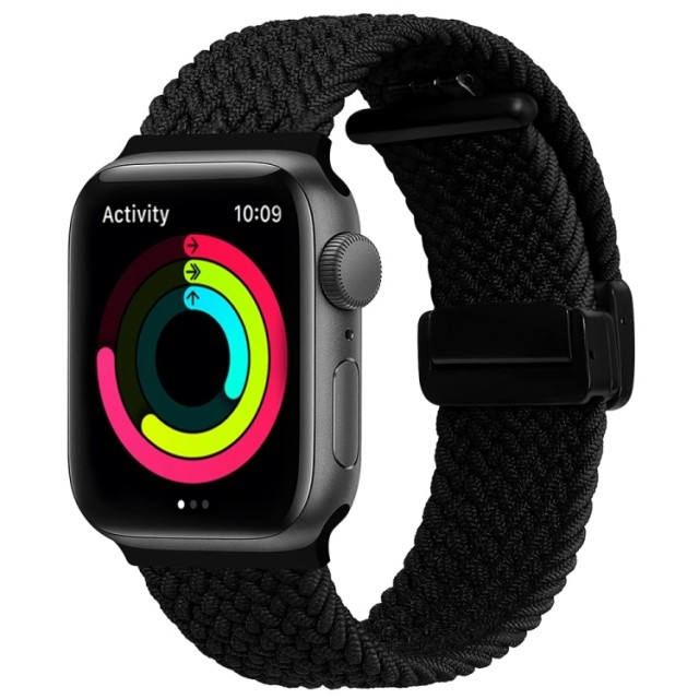 Klokkereim Nylon for Apple Watch Serie 1/2/3/4/5/6/SE/7/8/9 41/40/38 mm flere farger