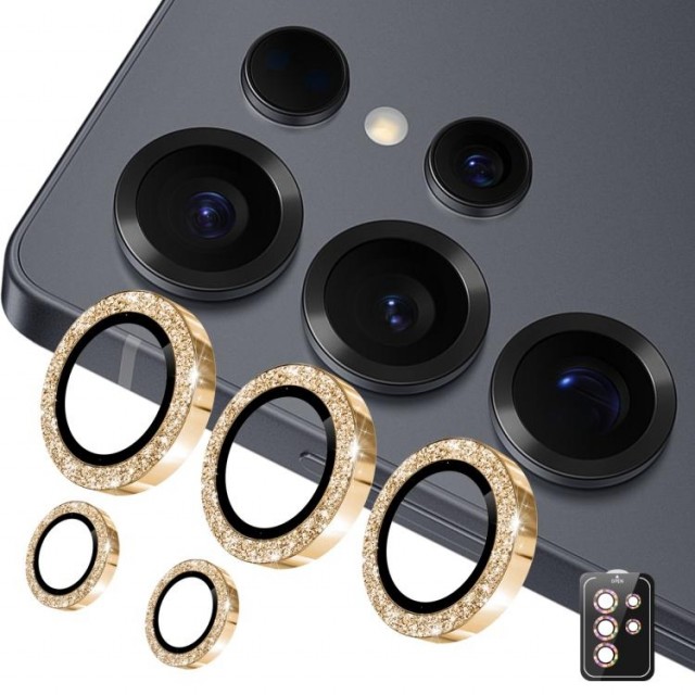 Enkay Hat-Prince glitter Kamera Linser Samsung Galaxy S26 Ultra 5G - Gull