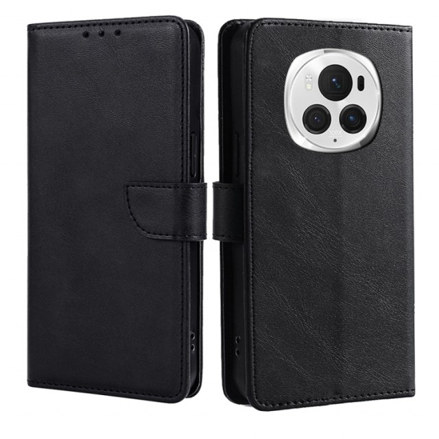 Lommebok deksel for Honor Magic6 Pro 5G svart