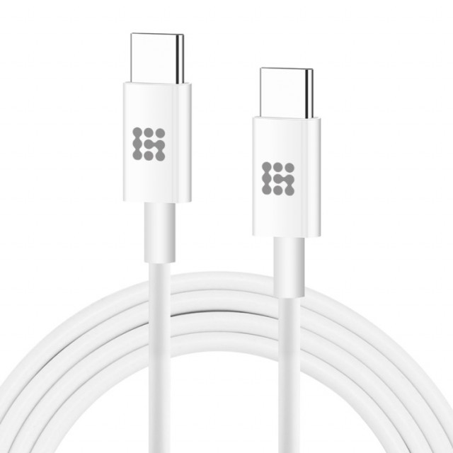 HAWEEL USB-C til USB-C 25W Hurtiglader kabel 2m - Hvit