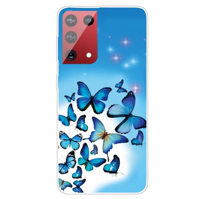 Fashion TPU Deksel for Samsung Galaxy S21 Ultra 5G - Butterfly