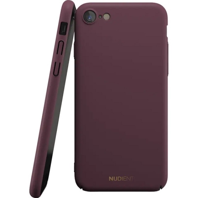 Nudient Thin Case V2 iPhone SE (2020/2022) / 8 / 7 Deksel - Sangria Red