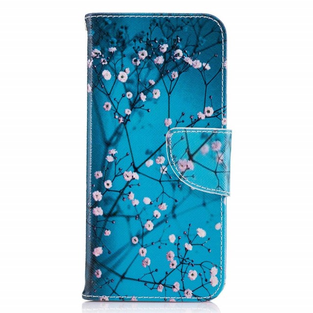 Lommebok deksel til Galaxy S8 - rosa blomster