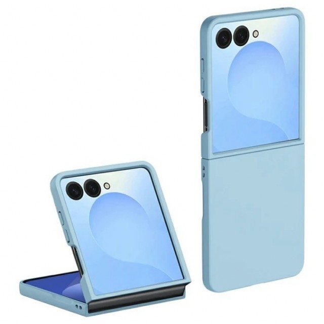 Tech-Flex Deksel Skin Feel til Samsung Galaxy Z Flip 8 5G Sky Blue