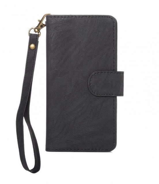Lommebok deksel Universal for mobil mellom 4.8 - 5.3 " svart