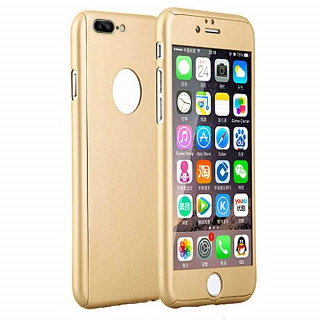 Deksel ultraslankt 360 iPhone 7 Plus/8 Plus gull