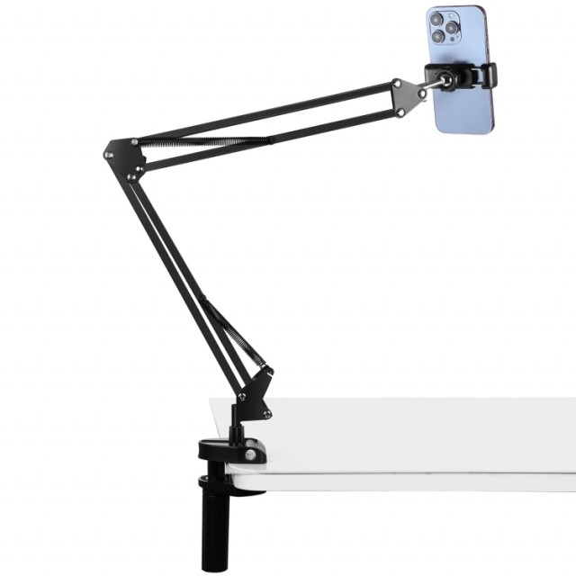 PULUZ Desktop justerbar arm holder for mobil - Svart