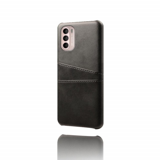 Tech-Flex TPU Deksel med PU-lær plass til kort Motorola Moto G31/G41 svart