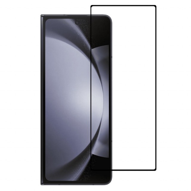 Herdet glass skjermbeskytter front Samsung Galaxy Z Fold 6 5G svart kant