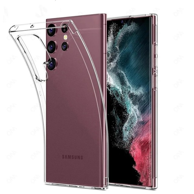 Tech-Flex TPU Deksel for Samsung Galaxy S23 Ultra 5G Gjennomsiktig