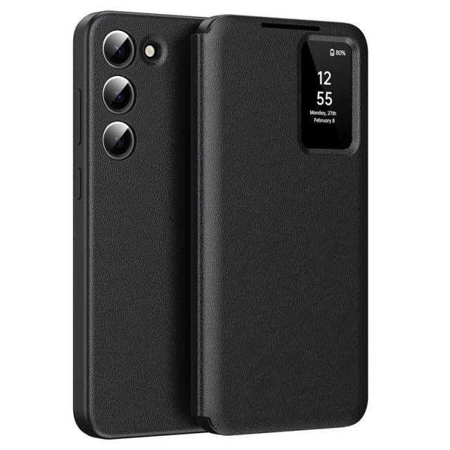 Smart Clear View Flip deksel Samsung Galaxy Z Fold 5 5G - Svart