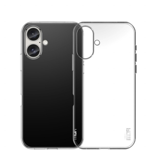 MOFI TPU Deksel for iPhone 16 Plus Gjennomsiktig