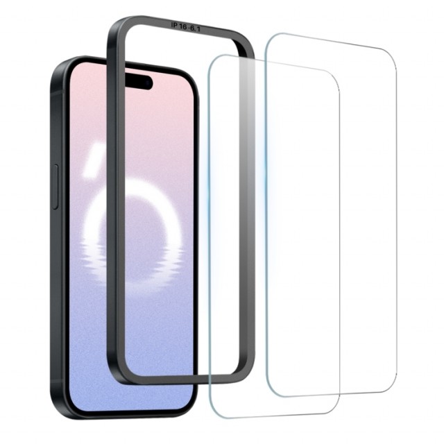 NORTHJO 2-pack Herdet Glass Skjermbeskytter iPhone 16