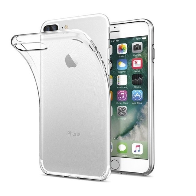 Tech-Flex TPU Deksel for iPhone 7 Plus/8 Plus Gjennomsiktig