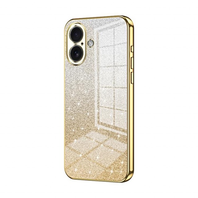 Fashion TPU Deksel Glitter Powder iPhone 17 - Gull
