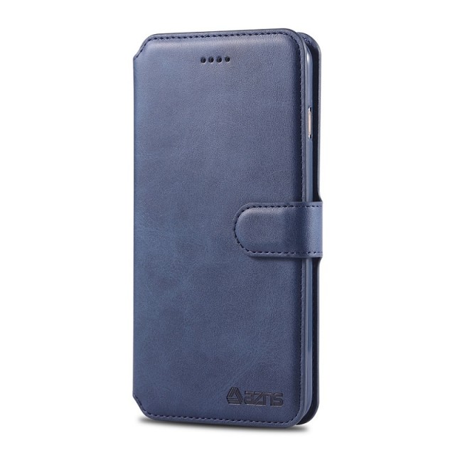 Azns Lommebok deksel for iPhone 7 Plus/8 Plus blå