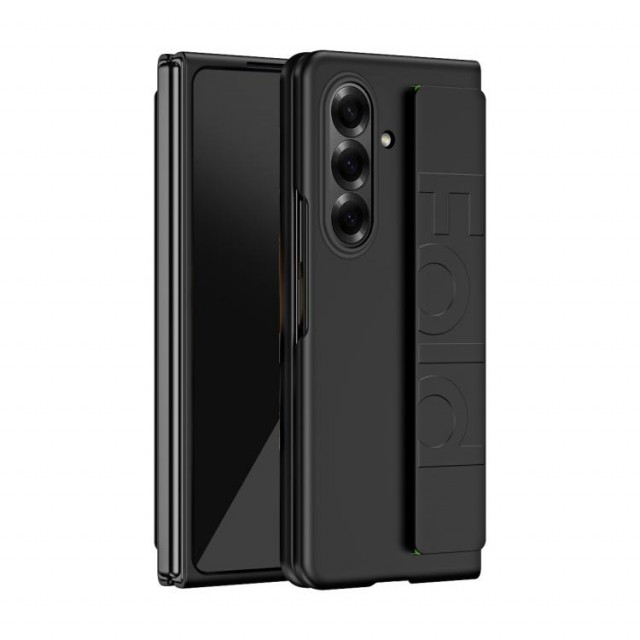 Tech-Flex Deksel med håndstropp Samsung Galaxy Z Fold 8 5G - Svart