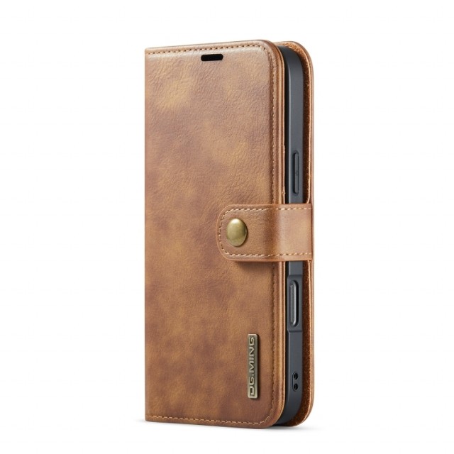 DG.Ming 2-i-1 Lommebok-deksel I Lær iPhone 16 Pro brun
