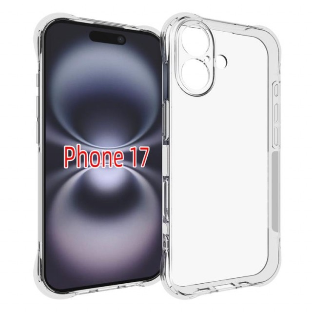 Tech-Flex TPU Støtsikkert Deksel iPhone 17 Gjennomsiktig