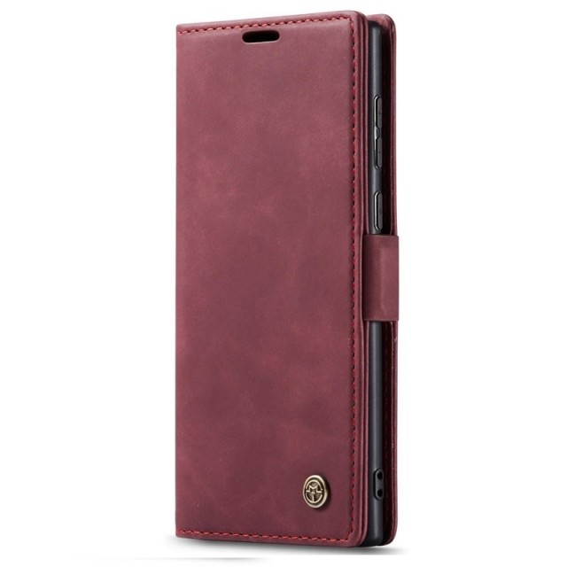 CaseMe flip Retro deksel for Samsung Galaxy S25 Ultra 5G rød