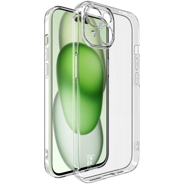 IMAK TPU Deksel for iPhone 15 Gjennomsiktig