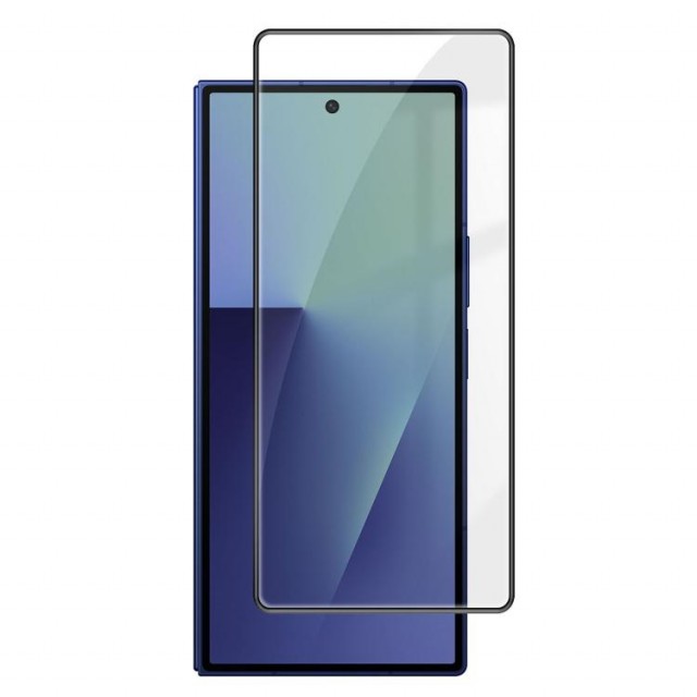 Kalebol Herdet glass skjermbeskytter Ytre skjerm Samsung Galaxy Z Fold 8 5G svart kant