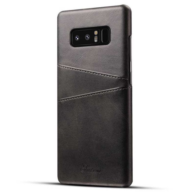 Lux TPU Deksel med PU-lær plass til kort Samsung Galaxy Note 8 svart