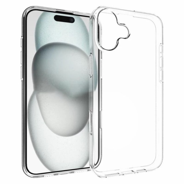 Tech-Flex TPU Deksel for iPhone 16 Plus Gjennomsiktig