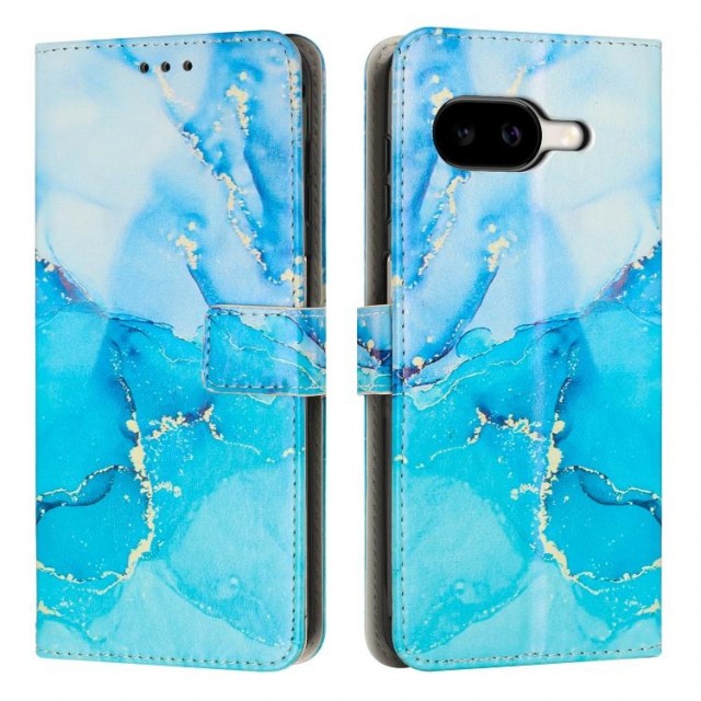 Lommebok deksel for Google Pixel 10a 5G blå marmor