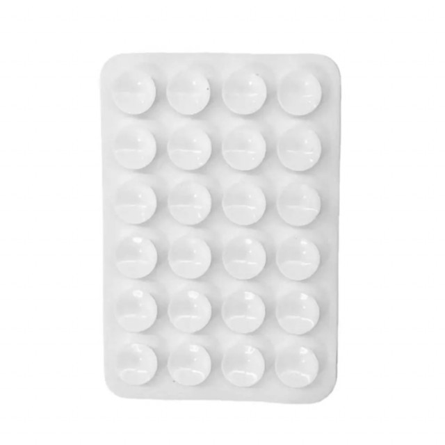 Mobilholder Silikon med sugekopper hvit