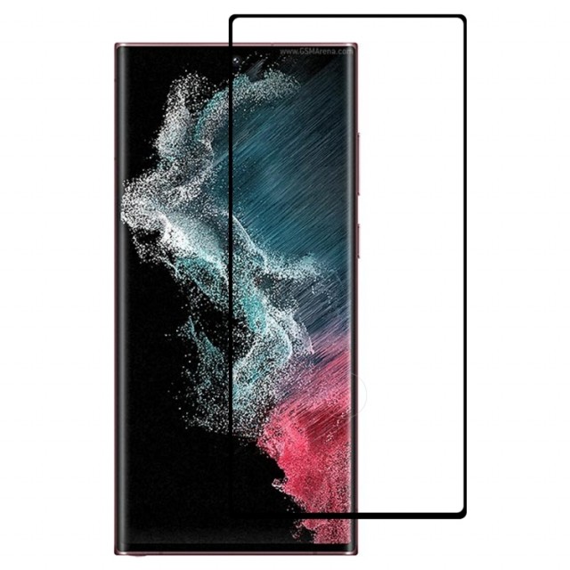 Herdet glass skjermbeskytter heldekkende Galaxy S22 Ultra 5G