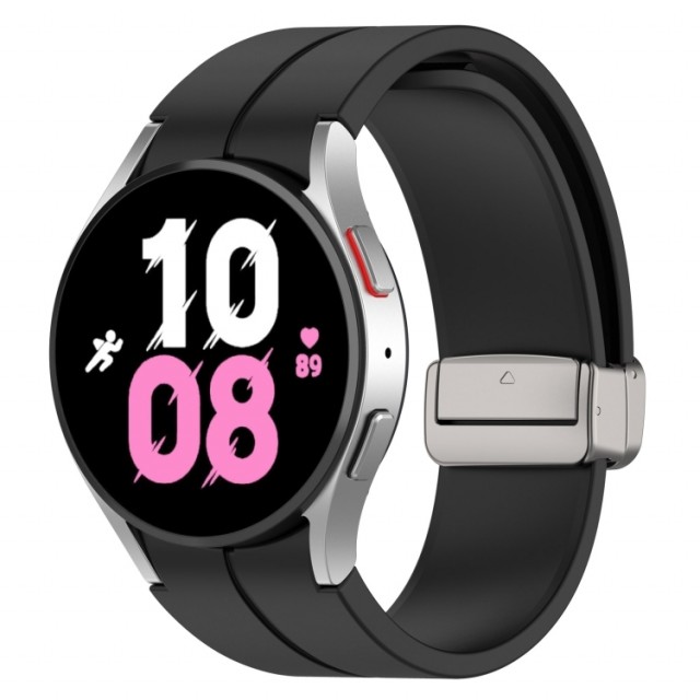 Samsung Galaxy Watch FE Silikon Sportsreim - Svart