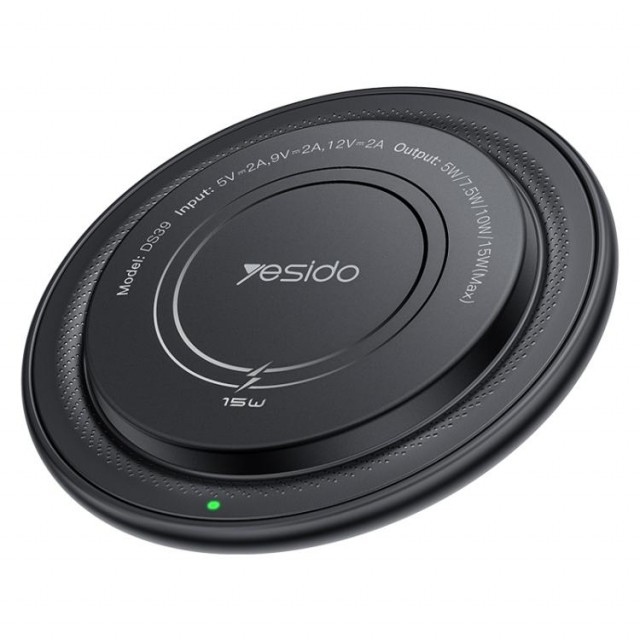 Yesido Magnetisk trådløs lader 15 W - Svart