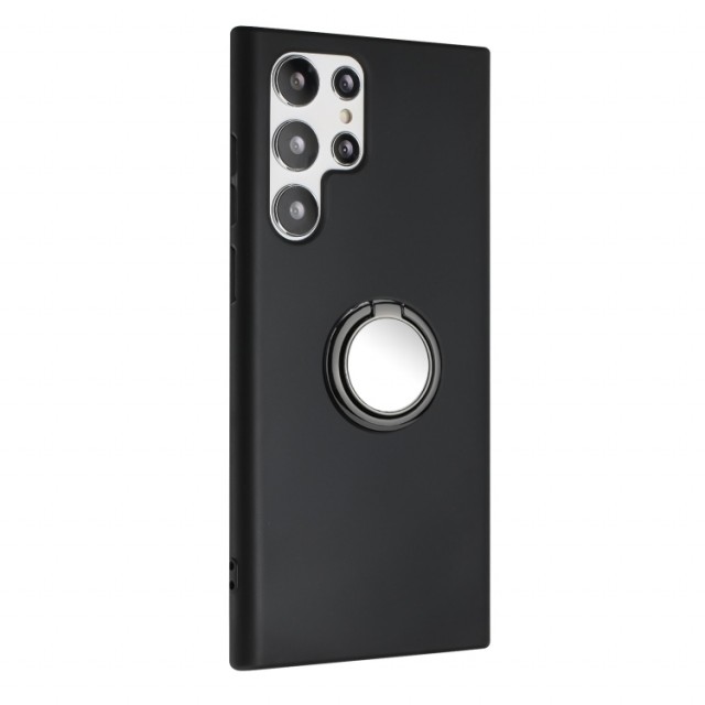 Tech-Flex TPU Deksel Ring Holder til Samsung Galaxy S25 Ultra 5G svart