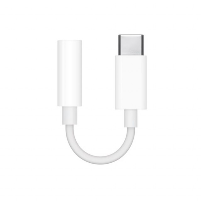 Apple USB-C til 3.5mm jack adapter - hvit