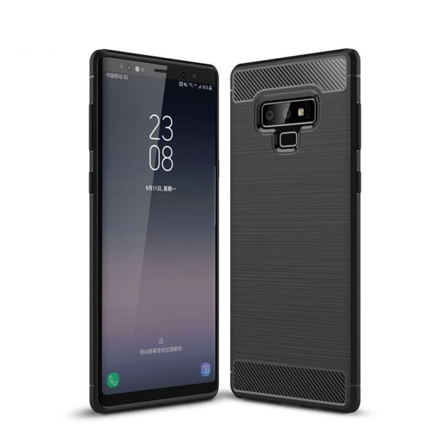 Tech-Flex TPU Deksel Carbon for Galaxy Note 9 svart
