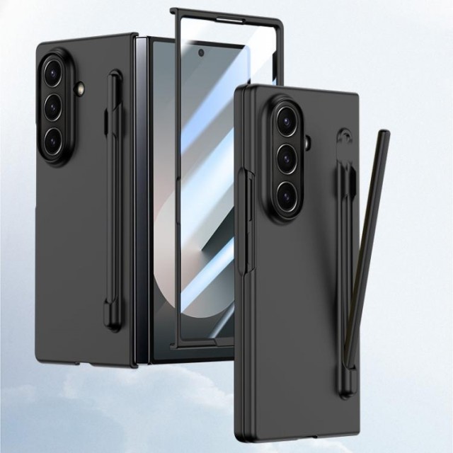 Tech-Flex PC Deksel Skin Feel med pen Samsung Galaxy Z Fold 7 5G svart